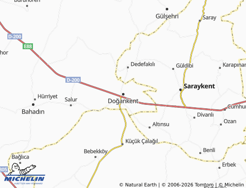 MICHELIN Doğankent map - ViaMichelin