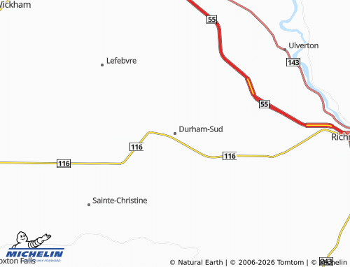 MICHELIN Durham-Sud map - ViaMichelin