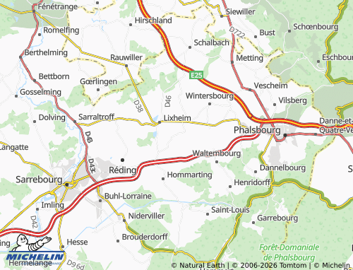 MICHELIN Brouviller map - ViaMichelin