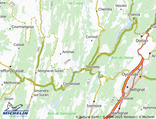 MICHELIN Chaléa map - ViaMichelin