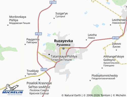 MICHELIN-Landkarte Ruzayevka - ViaMichelin
