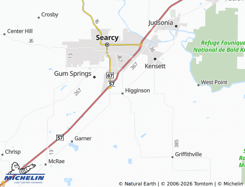 Mapa MICHELIN Higginson - ViaMichelin