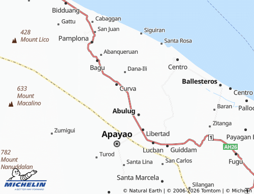 MICHELIN Pinili map - ViaMichelin