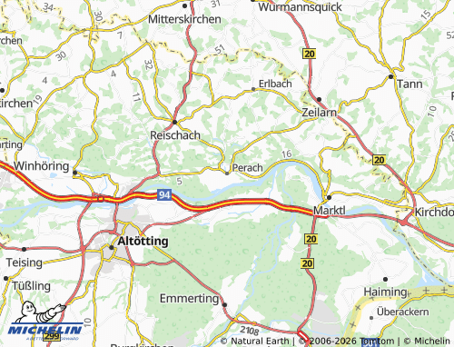 Mapa MICHELIN Perach - ViaMichelin