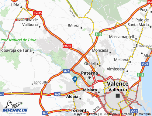 Carte MICHELIN Montecañada - ViaMichelin