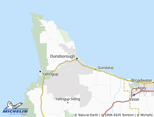 MICHELIN Dunsborough map - ViaMichelin