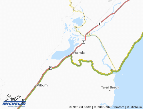Mapa MICHELIN Waihola - ViaMichelin