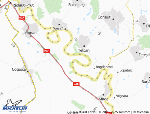 Mappa MICHELIN Crasnaleuca - ViaMichelin