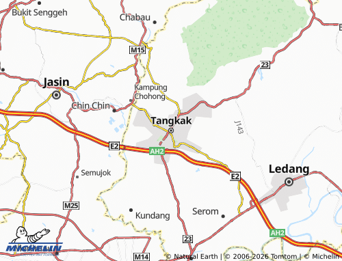 MICHELIN Tangkak map - ViaMichelin