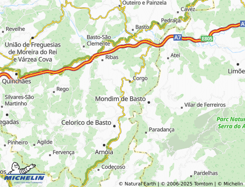 MICHELIN Molares map - ViaMichelin
