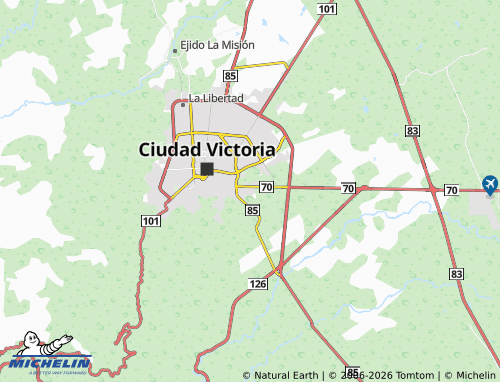 MICHELIN Del Prado map - ViaMichelin