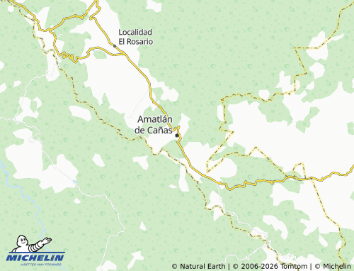 Mapa MICHELIN Amatlán de Cañas - ViaMichelin