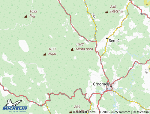 MICHELIN-Landkarte Planina - ViaMichelin