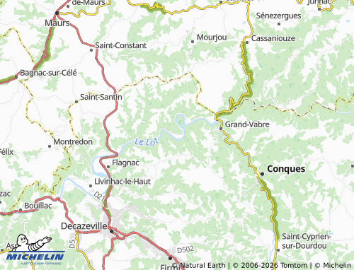 Mappa MICHELIN Saint-Parthem - ViaMichelin
