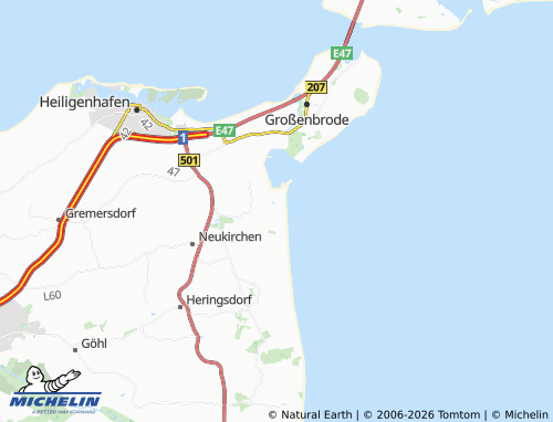 MICHELIN Sütel-Strand map - ViaMichelin
