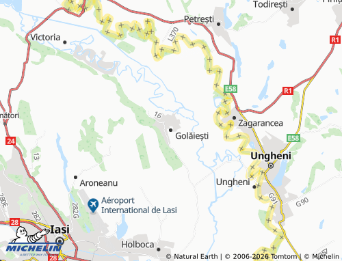 Mappa MICHELIN Golăiești - ViaMichelin