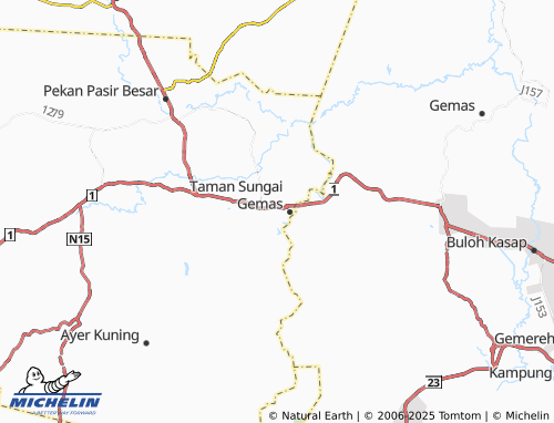 MICHELIN Kampung Sri Gemas map - ViaMichelin