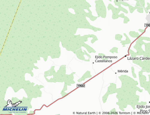 Mappa MICHELIN Ejido Esperanza de Los Pobres - ViaMichelin