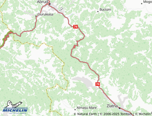 MICHELIN Budeni map - ViaMichelin