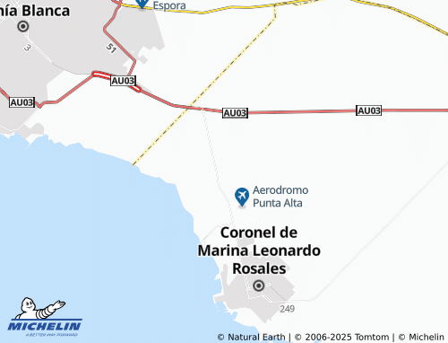 MICHELIN Villa General Arias map - ViaMichelin