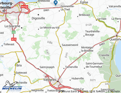 MICHELIN Saussemesnil map - ViaMichelin