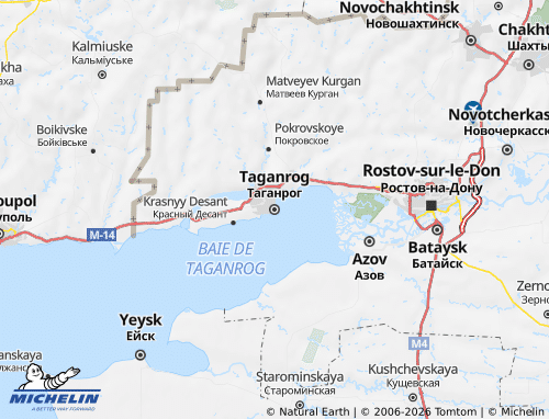 Carte MICHELIN Taganrog - ViaMichelin