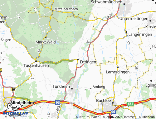 Mappa MICHELIN Ettringen - ViaMichelin