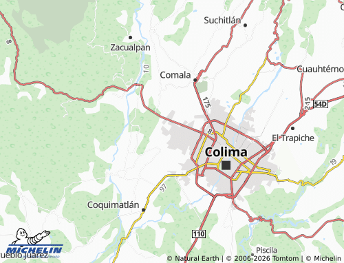 MICHELIN Verde Valle map - ViaMichelin