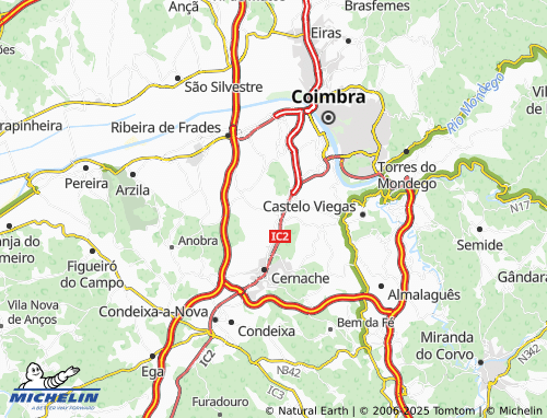 Mapa MICHELIN Antanhol - ViaMichelin