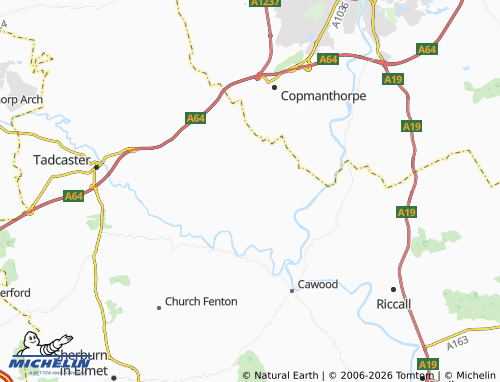 MICHELIN Appleton Roebuck map - ViaMichelin