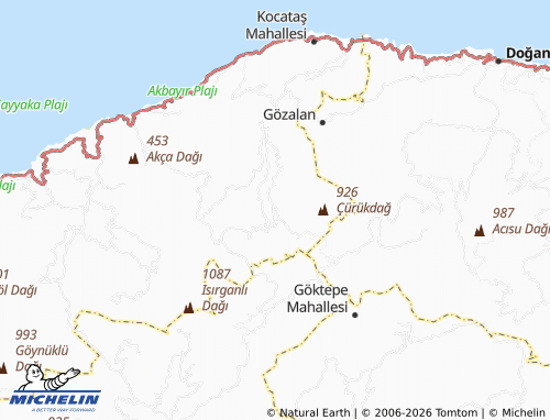MICHELIN-Landkarte Derebağ - ViaMichelin