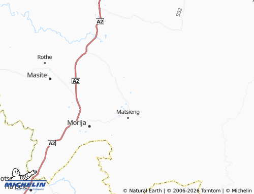 MICHELIN Ha Ramabele map - ViaMichelin