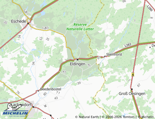Carte MICHELIN Eldingen - ViaMichelin