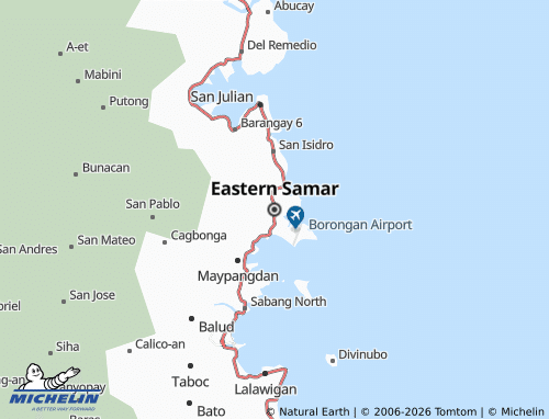 Kaart MICHELIN Eastern Samar - ViaMichelin