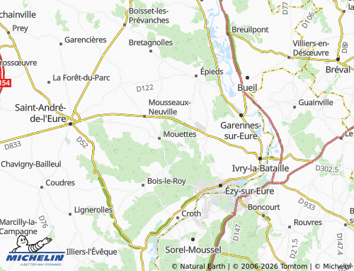 Carte MICHELIN Malassis - ViaMichelin