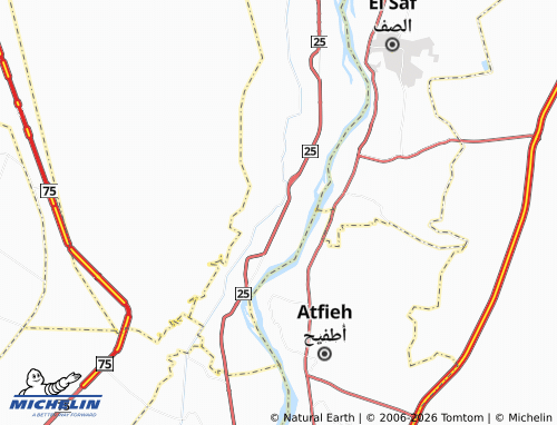 MICHELIN-Landkarte Kafr Tourki - ViaMichelin