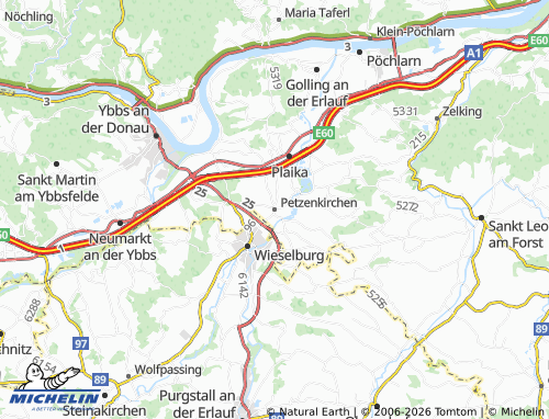 Mappa MICHELIN Petzenkirchen - ViaMichelin