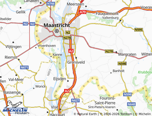 MICHELIN Gronsveld map - ViaMichelin