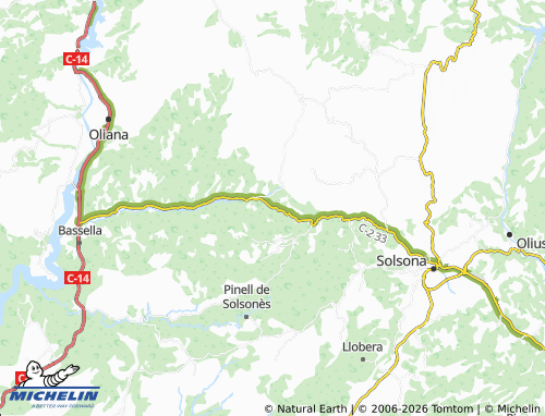 Mapa MICHELIN Castellar de la Ribera - ViaMichelin