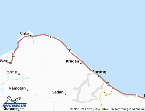 MICHELIN Plawangan map - ViaMichelin