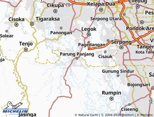 Carte MICHELIN Parung Panjang - ViaMichelin