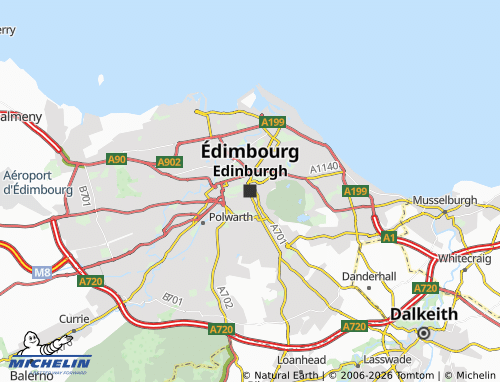 Carte MICHELIN Édimbourg - ViaMichelin