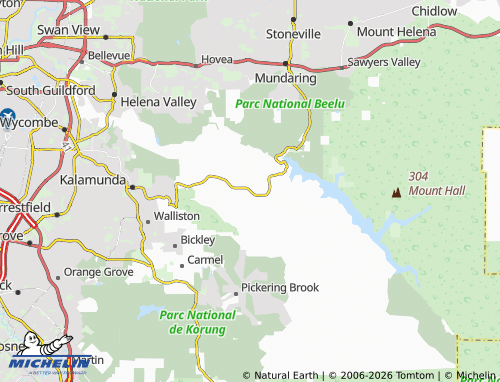 Mappa MICHELIN Hacketts Gully - ViaMichelin