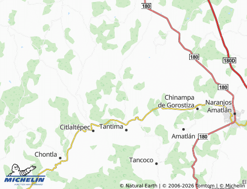Mapa MICHELIN Ceiba Ocampo - ViaMichelin