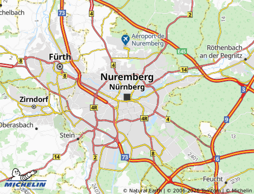 MICHELIN Nuremberg map - ViaMichelin
