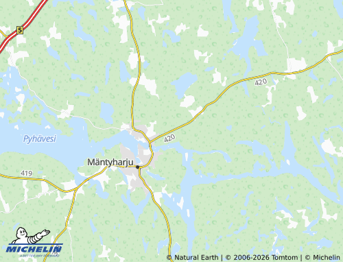 Carte MICHELIN Halla-aho - ViaMichelin