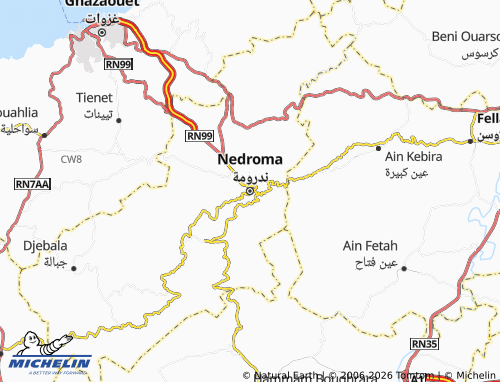 MICHELIN Nadroumah map - ViaMichelin