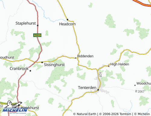 Carte MICHELIN Biddenden - ViaMichelin