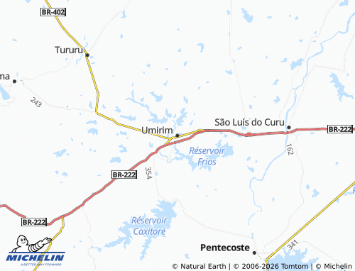 Mapa MICHELIN Umirim - ViaMichelin
