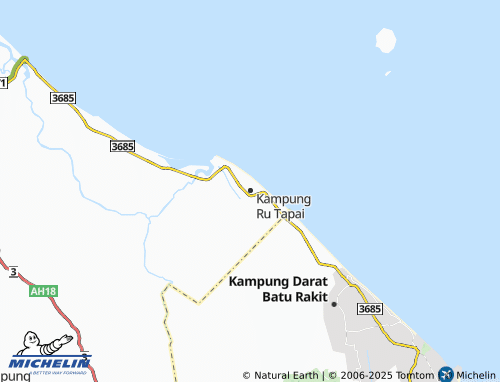 MICHELIN Kampung Ru Tapai map - ViaMichelin